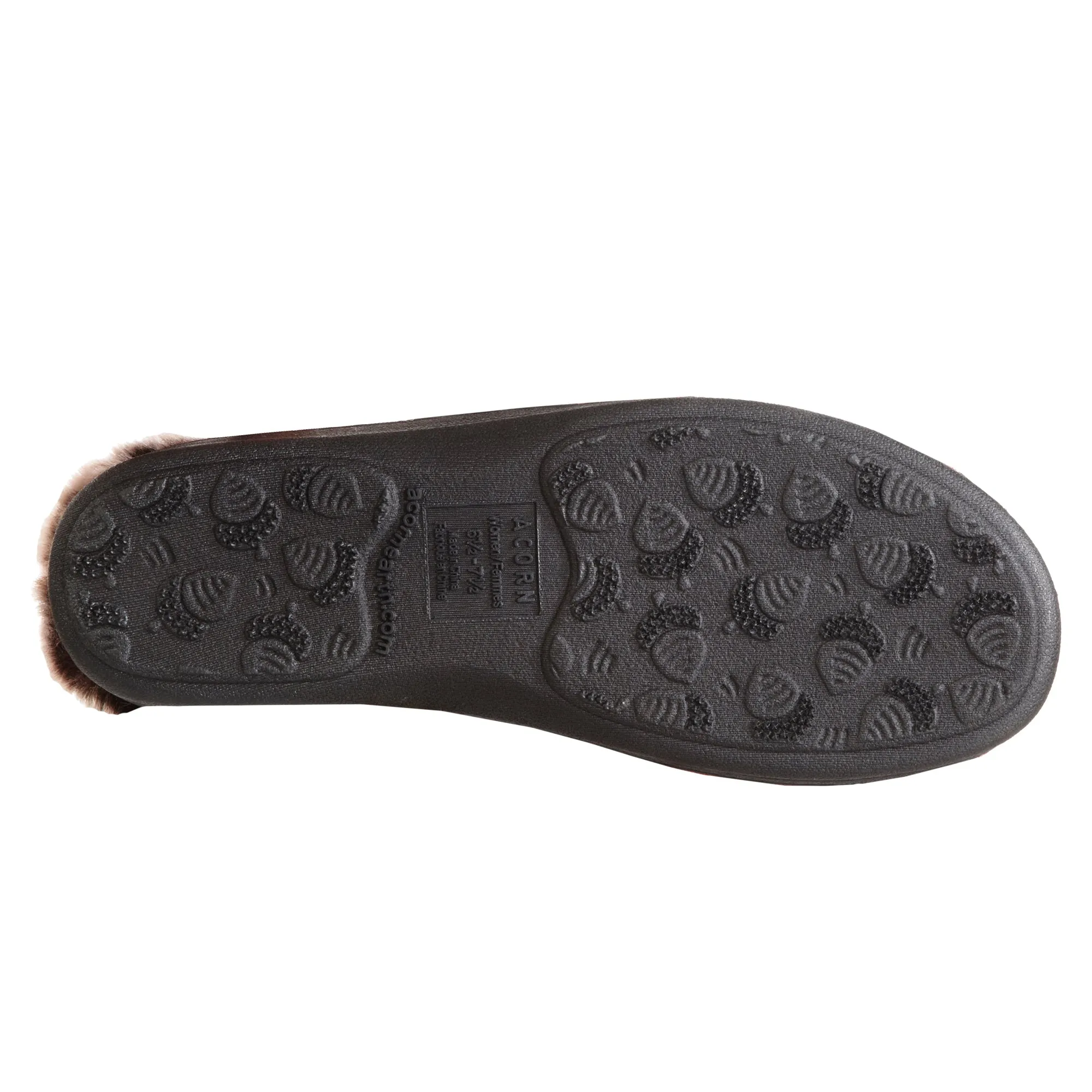 Acorn Women’s Chinchilla Collar Slippers
