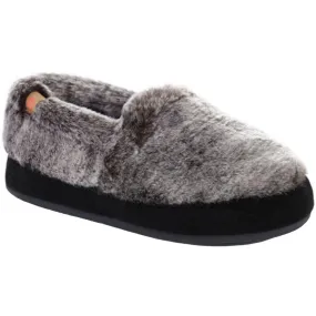 Acorn Women’s Moc Slippers - Original Cozy, Charcoal Faux Fur, Small | A10080ADSWS