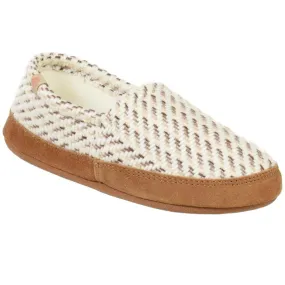 Acorn Women’s Moc Slippers - Textured Weatherproof Cozy, Ewe, Medium | A10080EWEWM