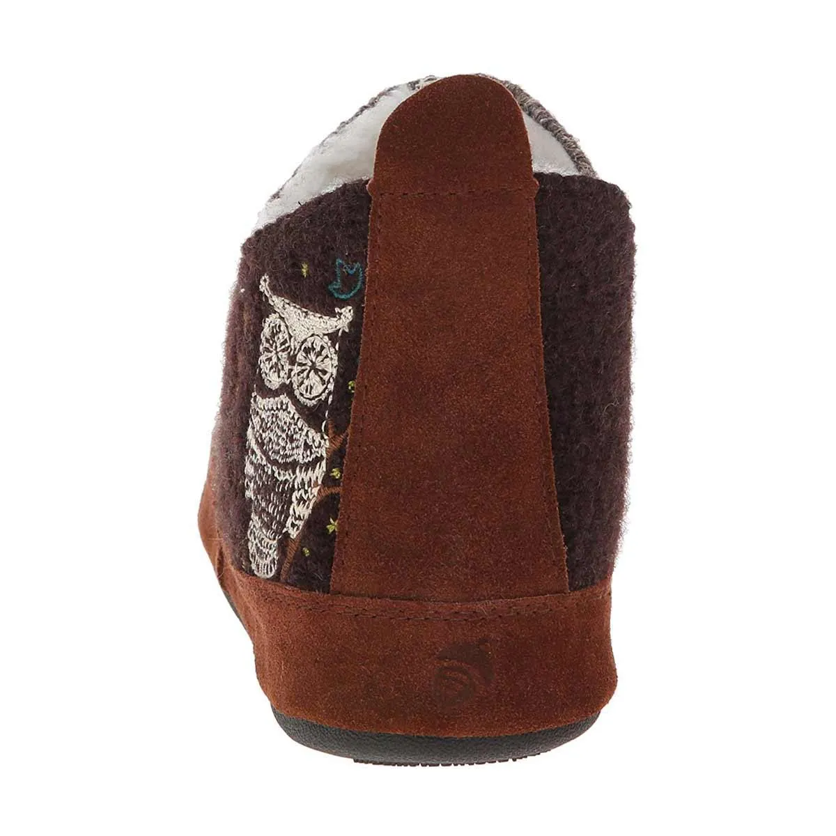 Acorn Women's Slipper - Forest Bootie Chocolate Owl | A10079