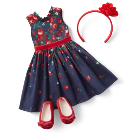 American Girl® x Janie and Jack Wrapped in Roses Party Dress for WellieWishers™ Dolls