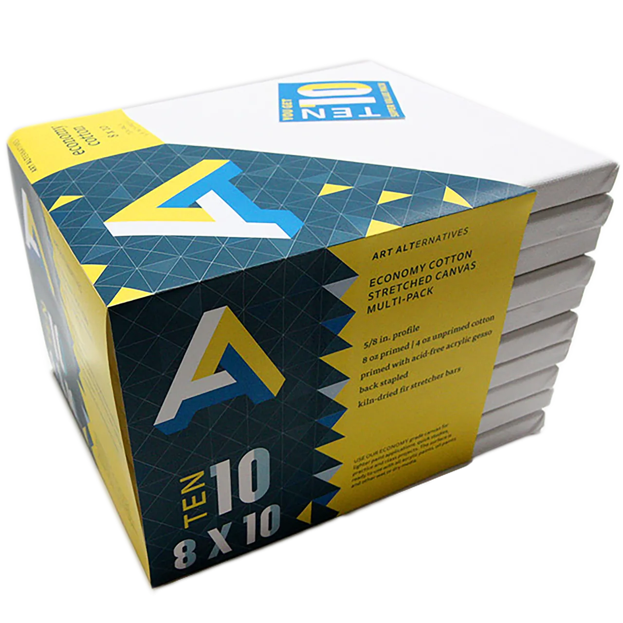 ART ALTERNATIVES 8X10 CANVAS VALUE PACK