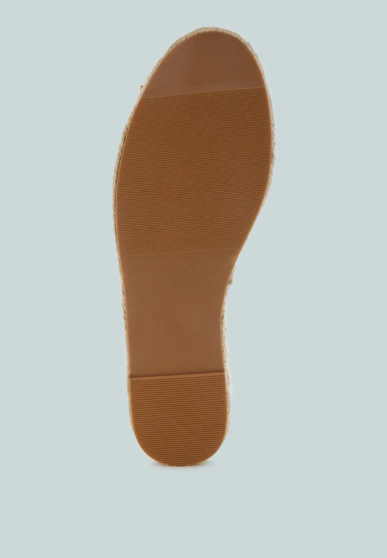 Azula Genuine Leather Espadrilles Sandals