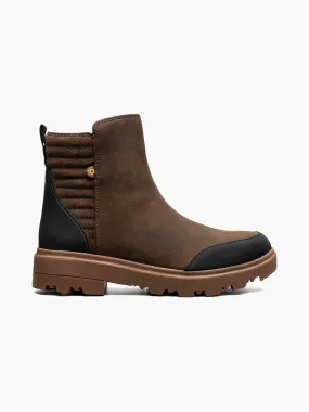 Bogs- Women's Holly Zip Leather ll Brown 73202-201