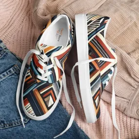 Bold Men's Lace Up Canvas Shoes