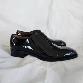 Christian Louboutin black patent oxford loafers, 43.5