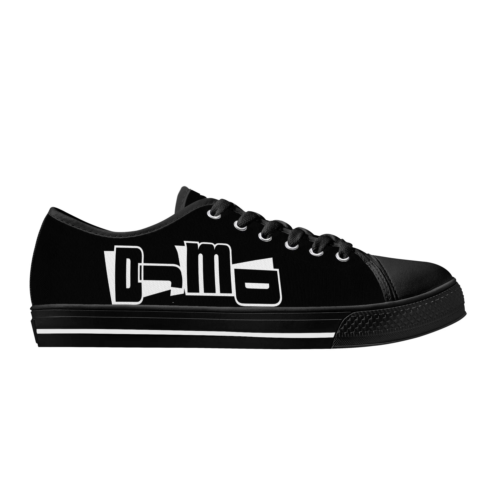 DJMD Womens Low Top Canvas Shoes - Customized Tongue