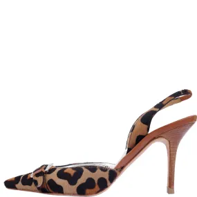 DOLCE & GABBANA PONYHAIR SLINGBACK PUMPS