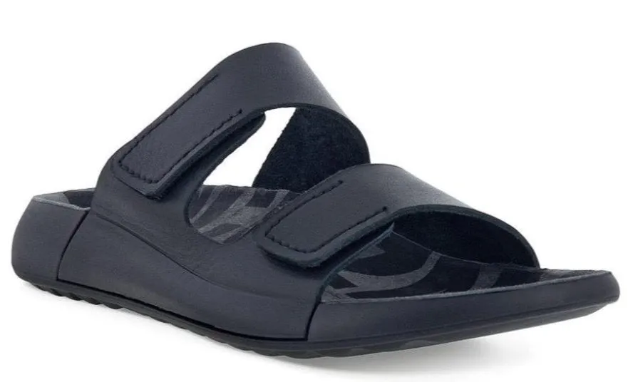 ECCO 2nd Cozmo Black Ladies Leather Sandal