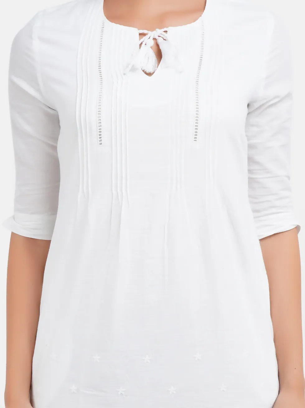 Eyelet Boho Dress - White
