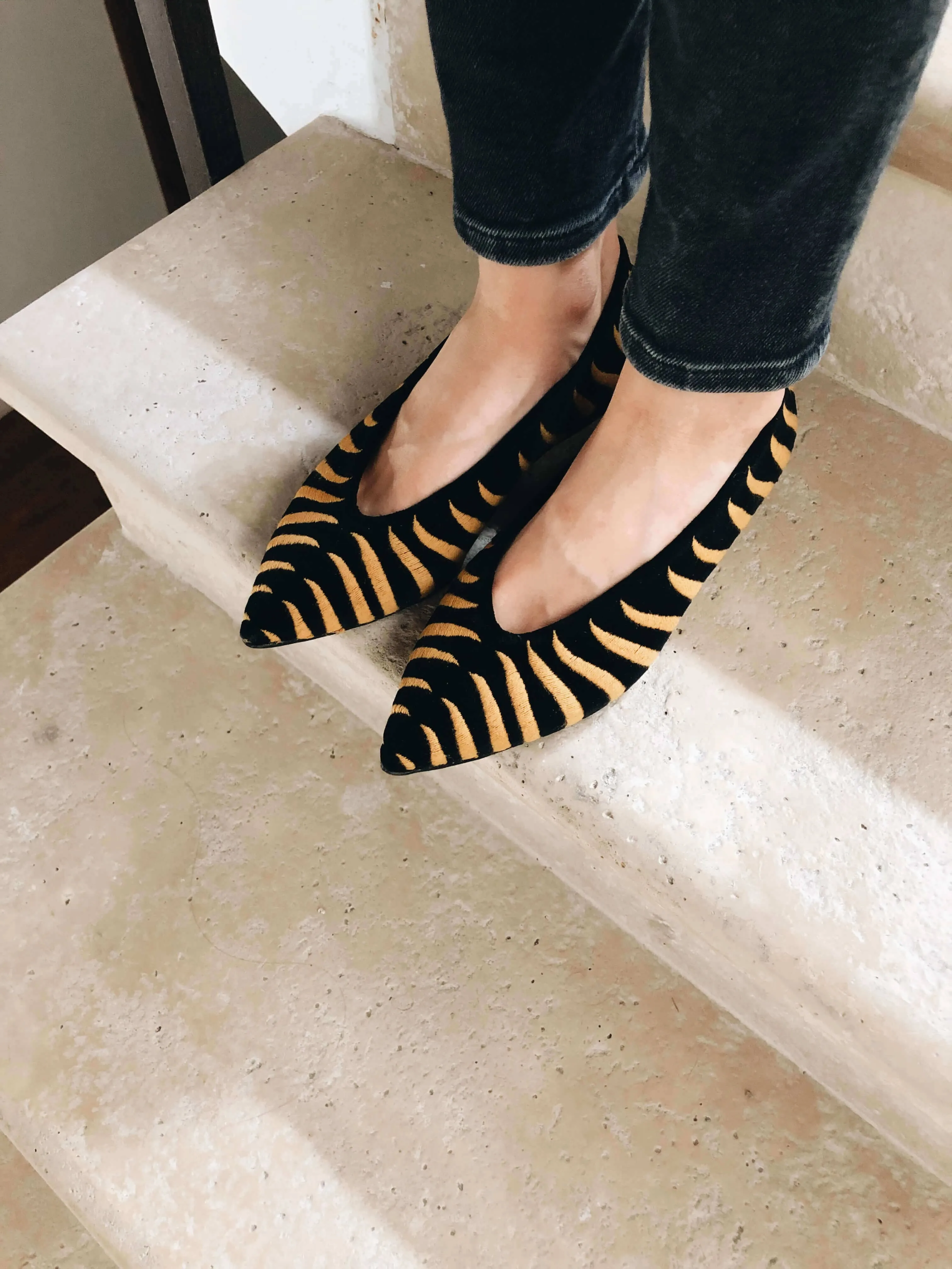 Félin Noir Vegan Flats
