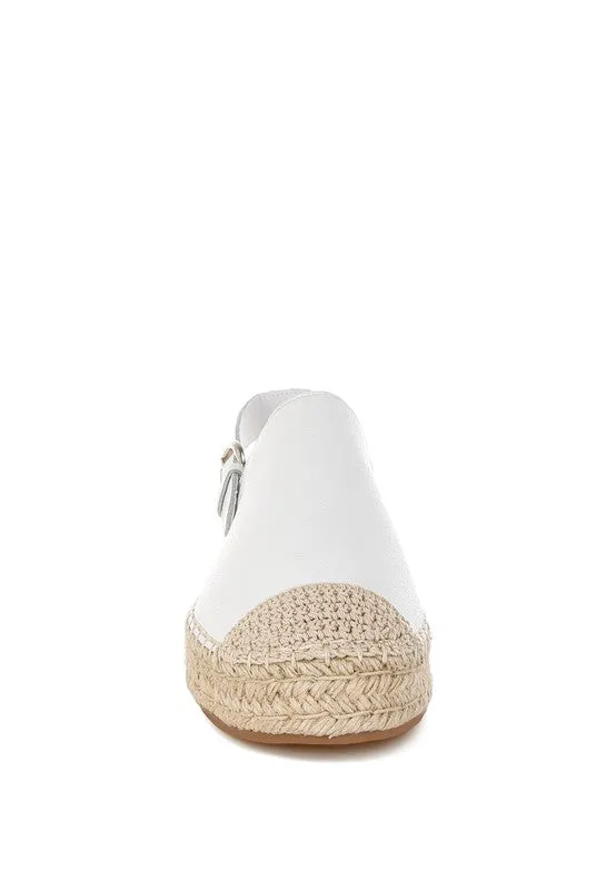 Genuine Leather Espadrilles