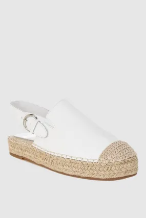 Genuine Leather Espadrilles
