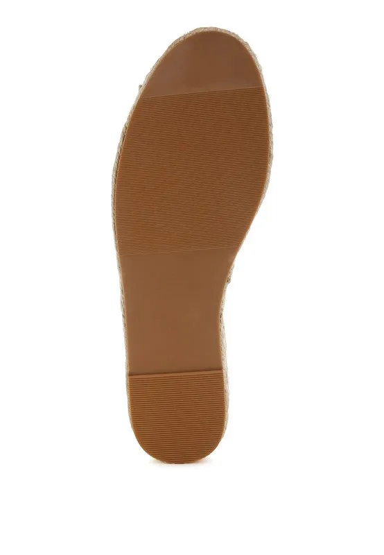 Genuine Leather Espadrilles