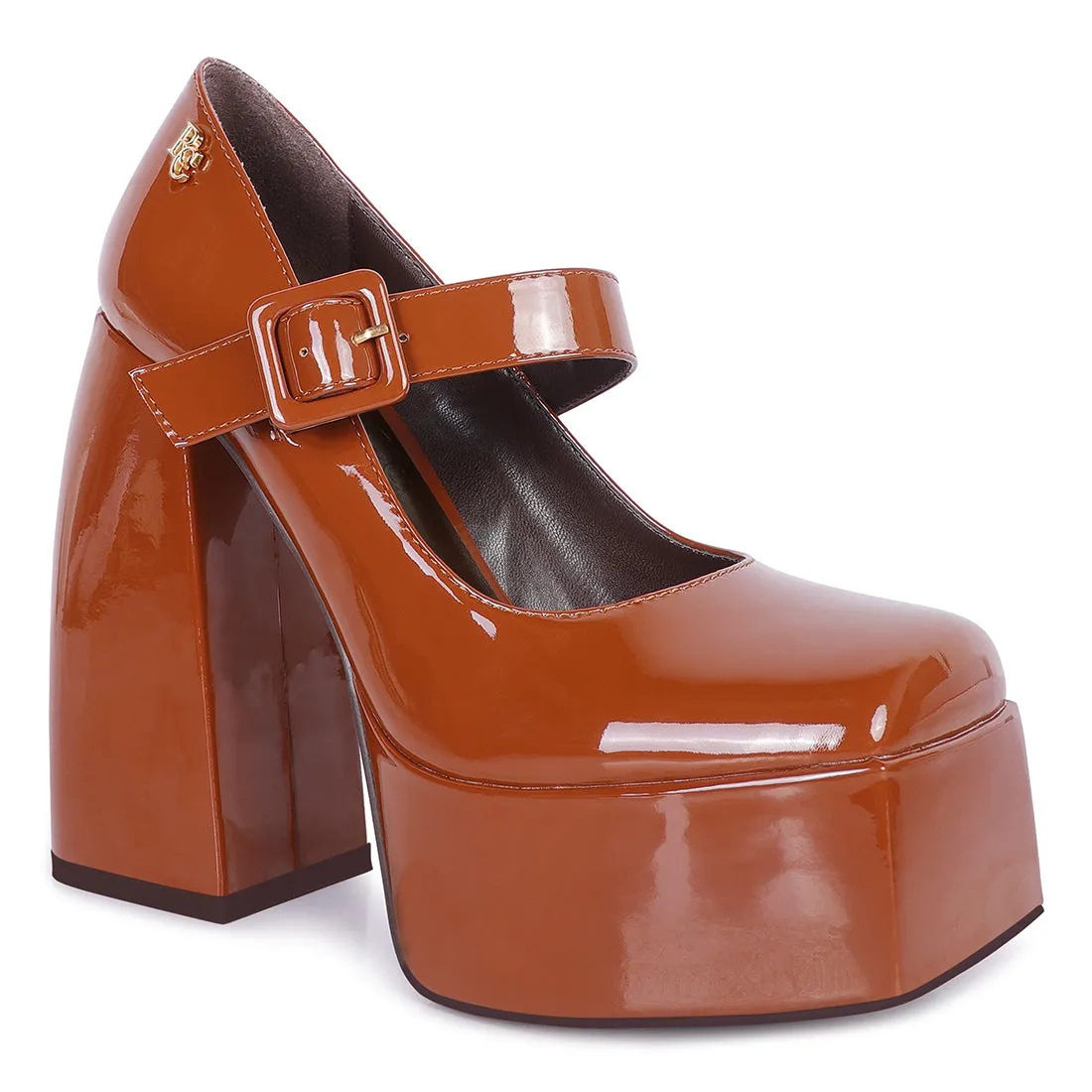 High Platform Heel Mary Jane Sandals