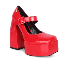 High Platform Heel Mary Jane Sandals