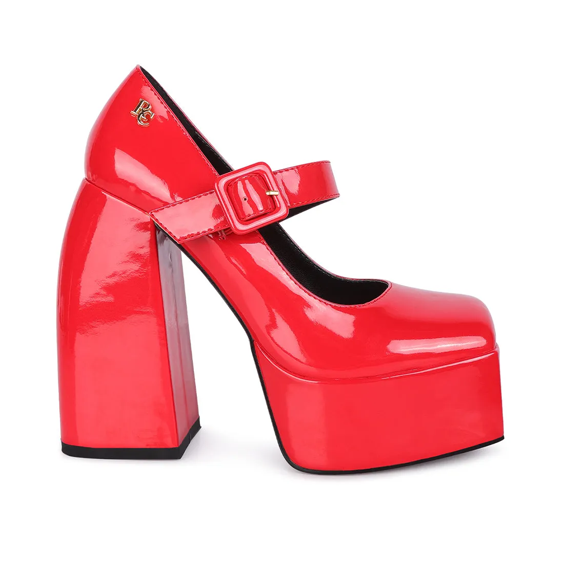 High Platform Heel Mary Jane Sandals