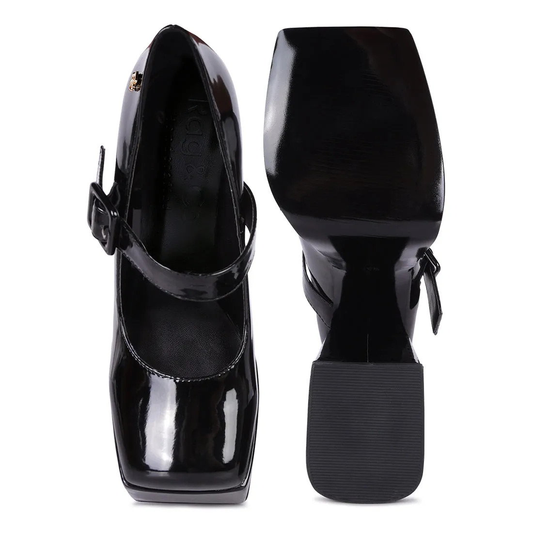 High Platform Heel Mary Jane Sandals