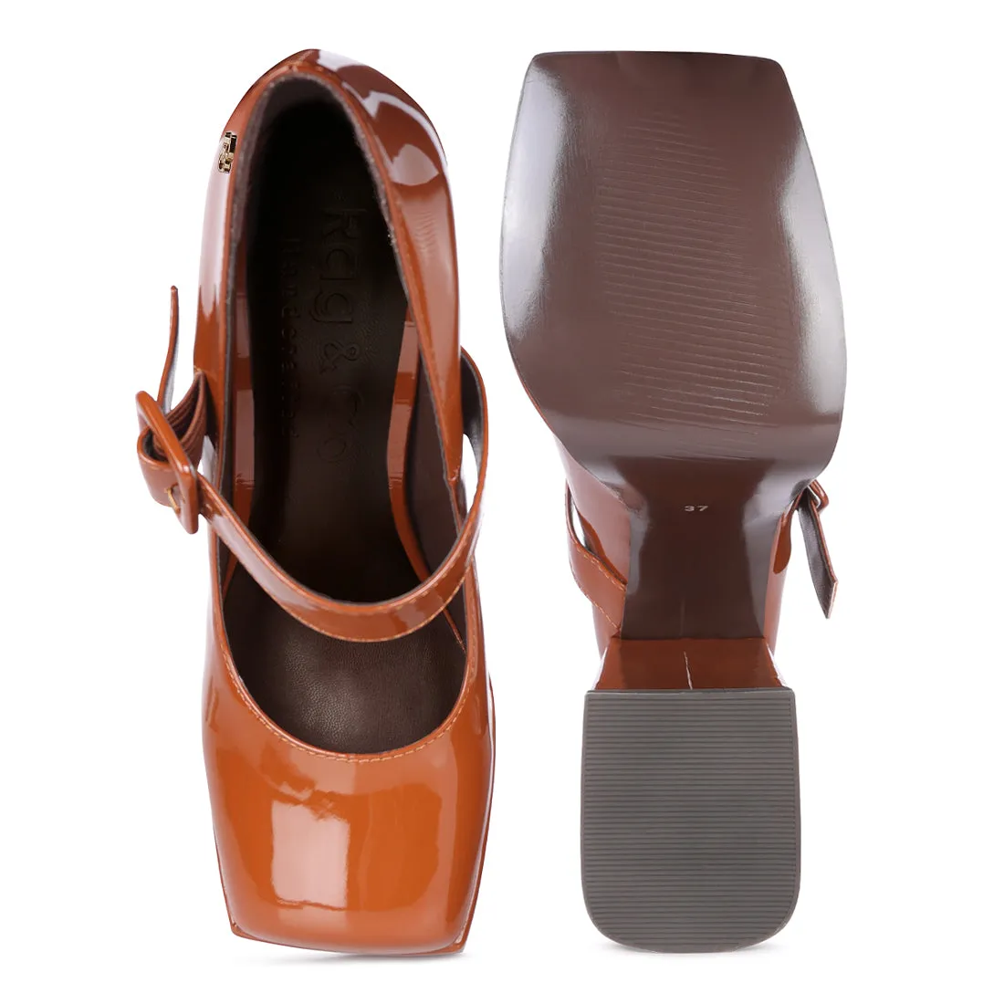 High Platform Heel Mary Jane Sandals