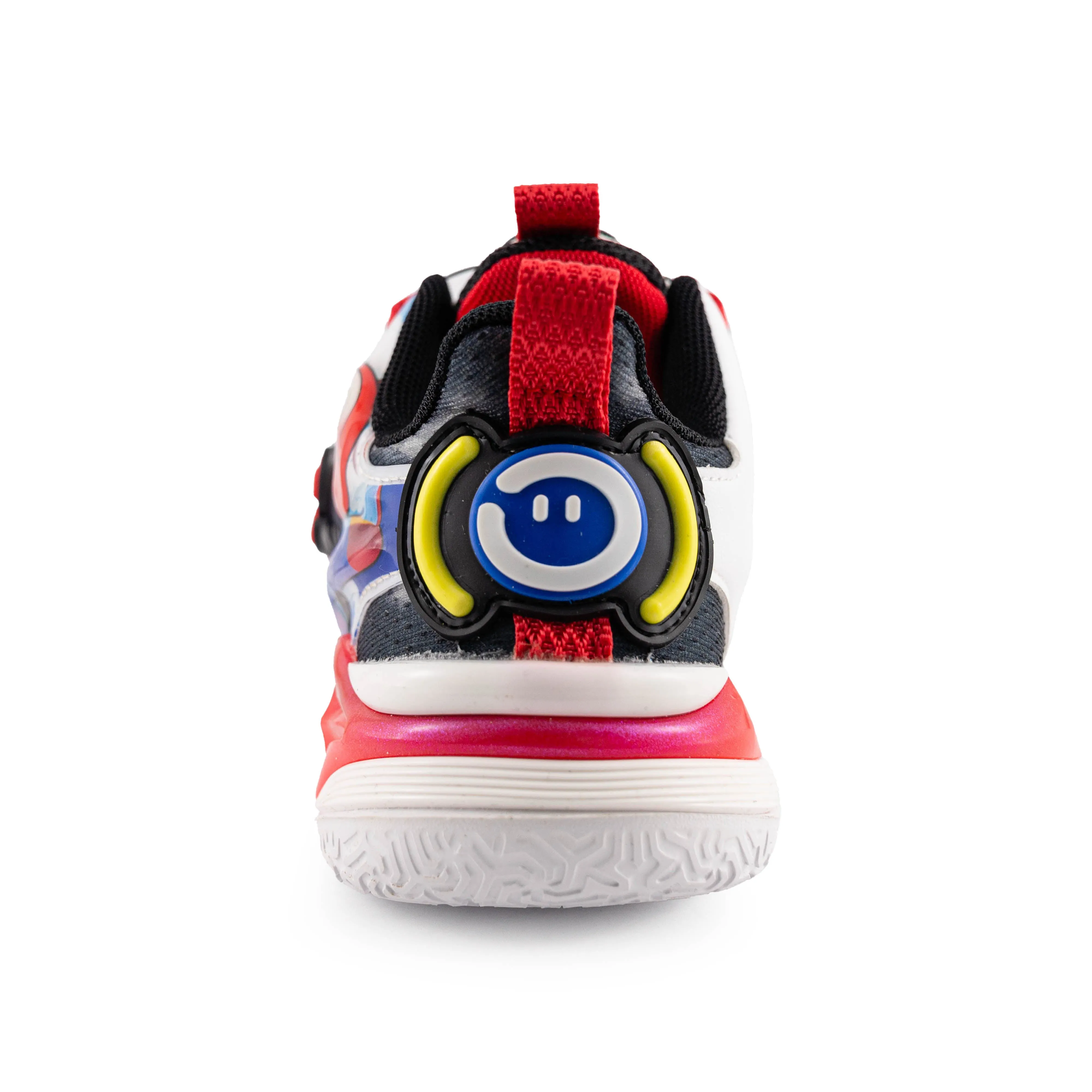 Kids' Sneakers with Rotating Buckle and Flywheel – H601 Red