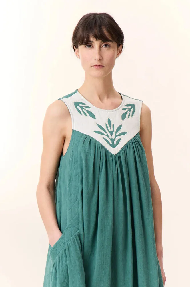 Leon & Harper Robeen Paros And Green Dress
