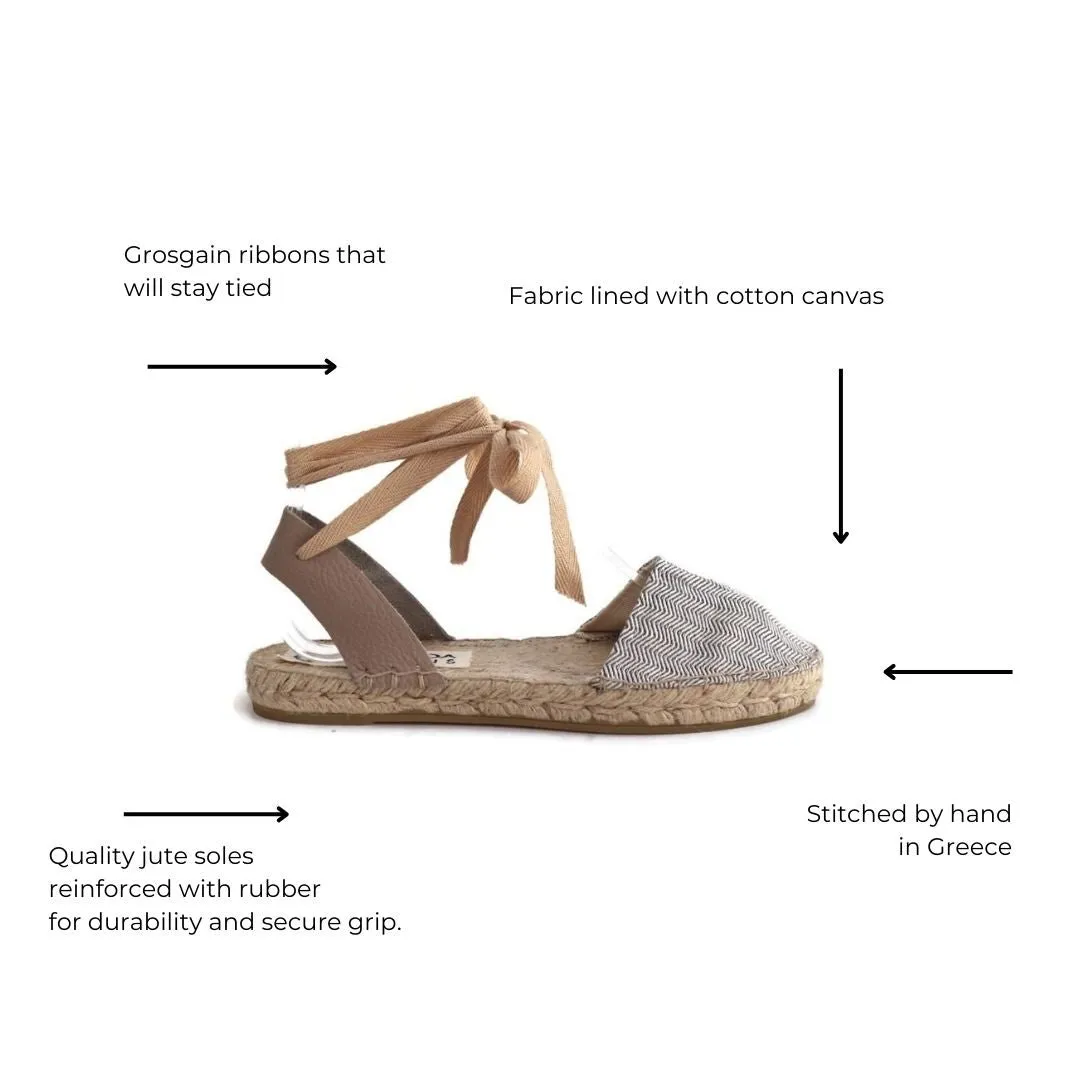 Loom Espadrilles - Pink Stripes - Double Sole