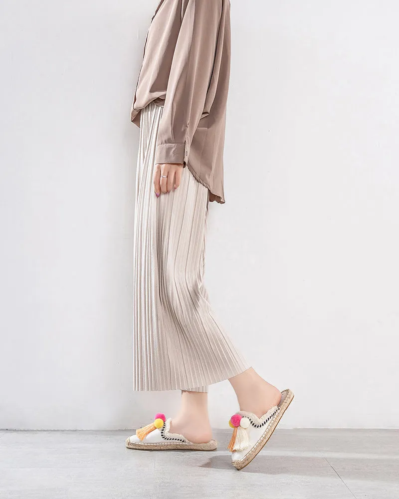 Moccasin Mule Espadrilles Sandals