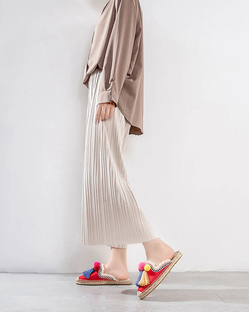 Moccasin Mule Espadrilles Sandals