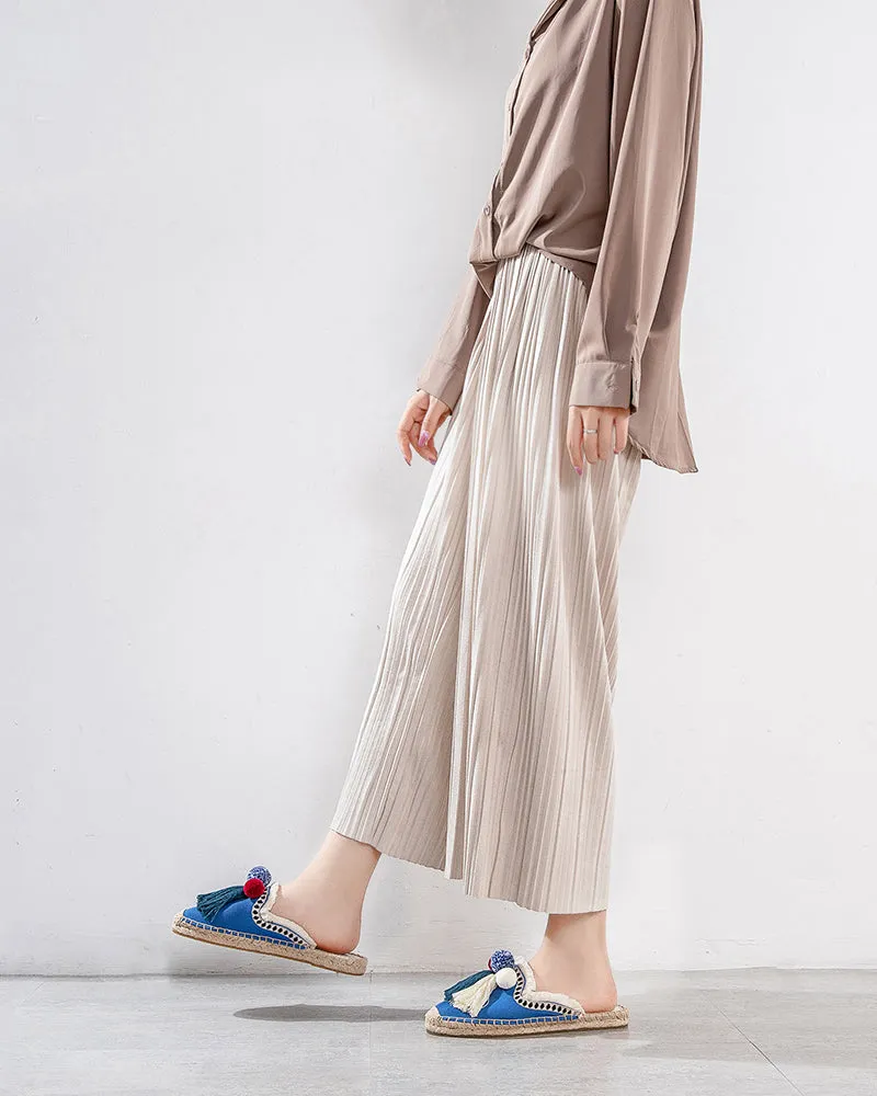 Moccasin Mule Espadrilles Sandals