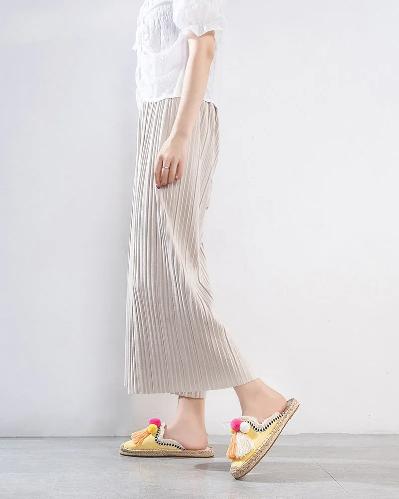 Moccasin Mule Espadrilles Sandals
