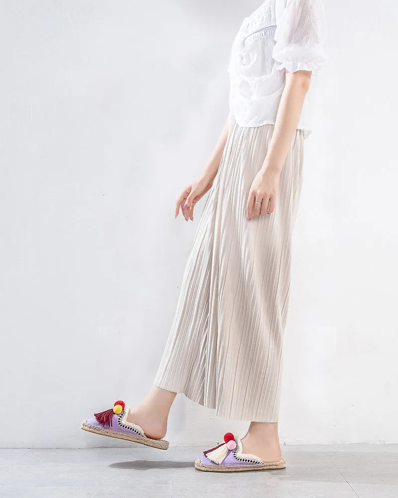 Moccasin Mule Espadrilles Sandals