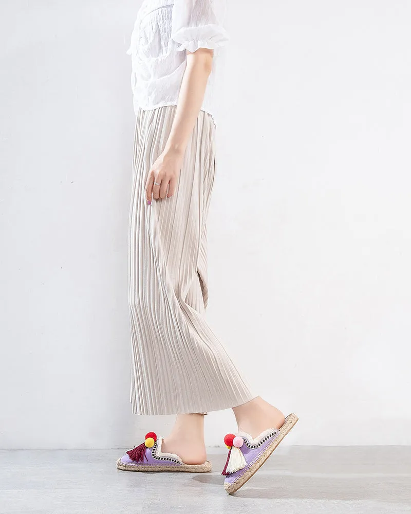Moccasin Mule Espadrilles Sandals