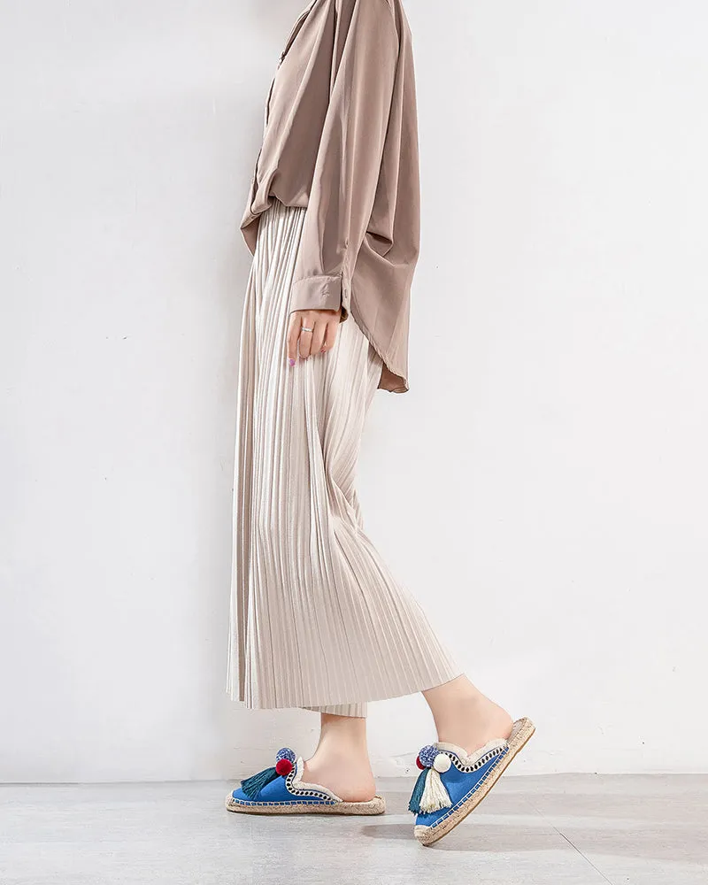 Moccasin Mule Espadrilles Sandals