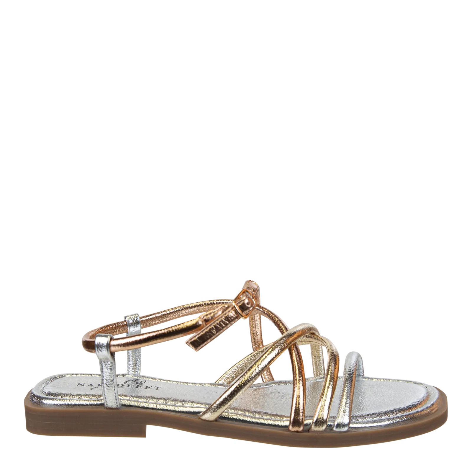 NAKED FEET - MINIMALIST in GOLD Flat Sandals