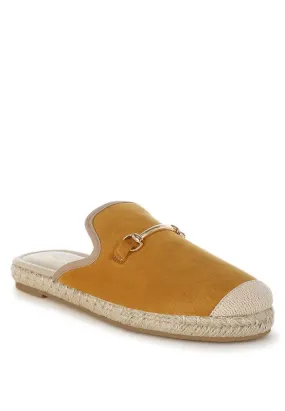 Nazaya Horsebit Detail Espadrilles Mules