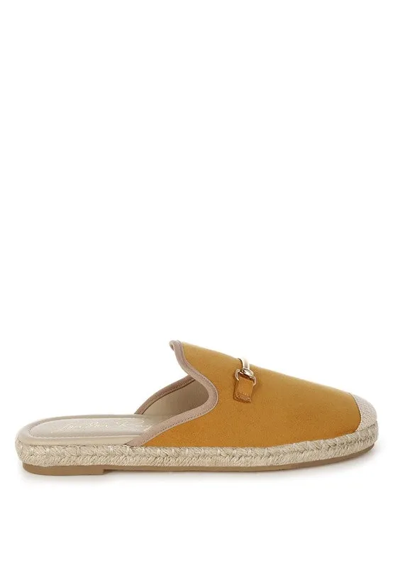 Nazaya Horsebit Detail Espadrilles Mules