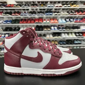 Nike Dunk High Retro Dark Beetroot DD1399-600  Men's Size 8.5 Missing Insoles