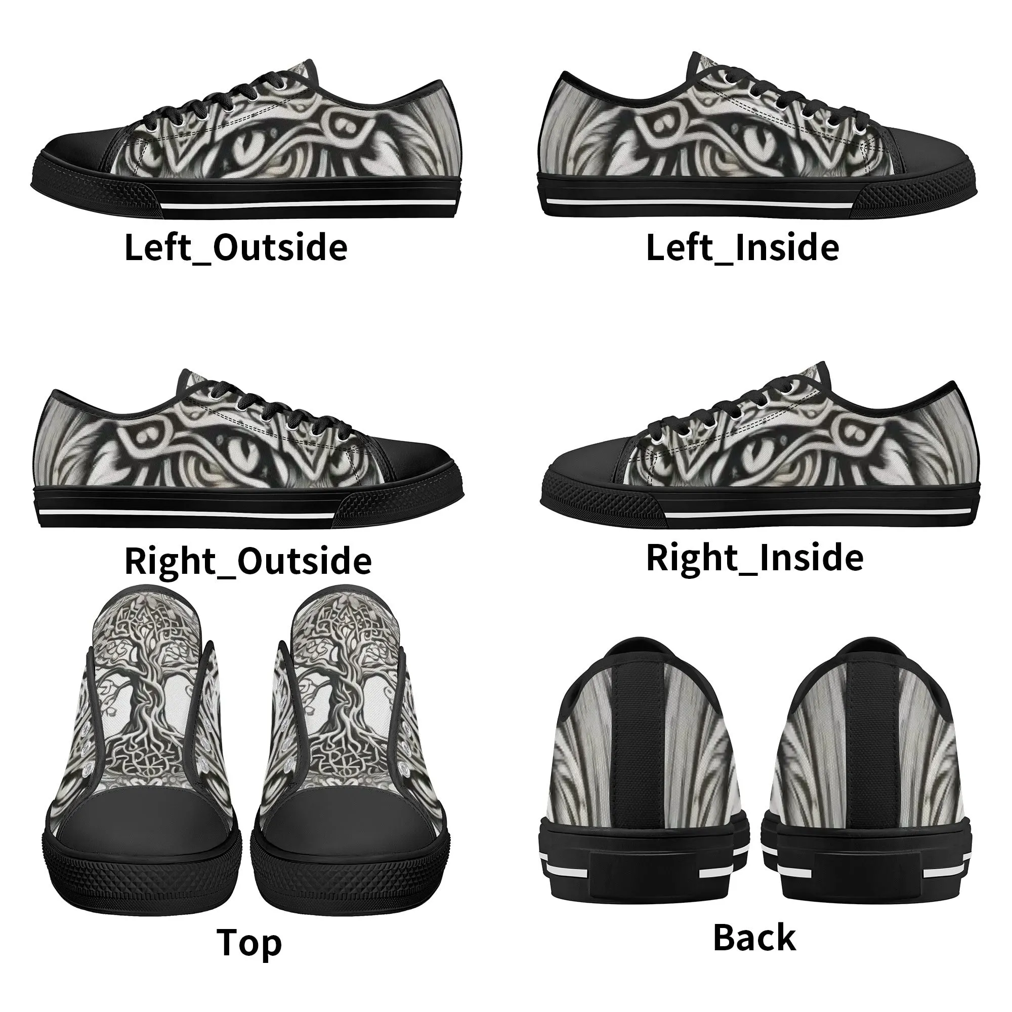 Nordic Kitty Womens Low Top