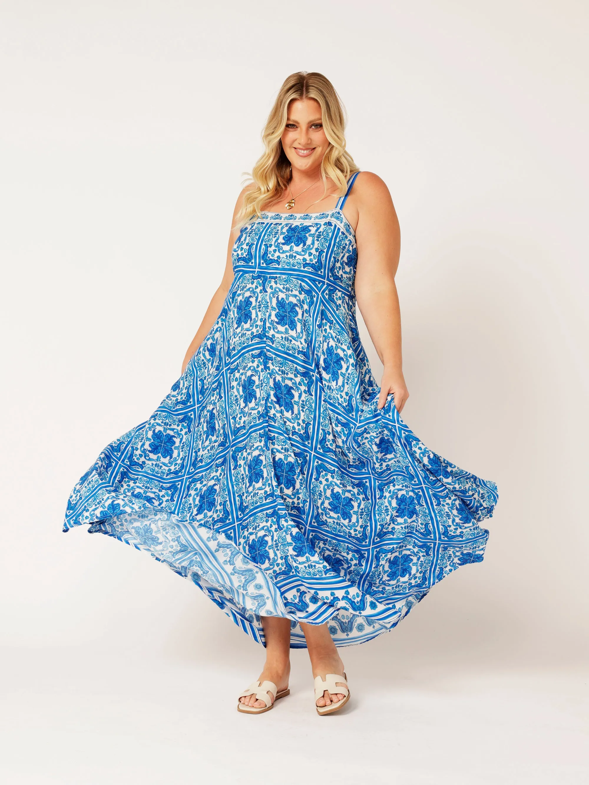 Positano Dress | Amalfi Blue