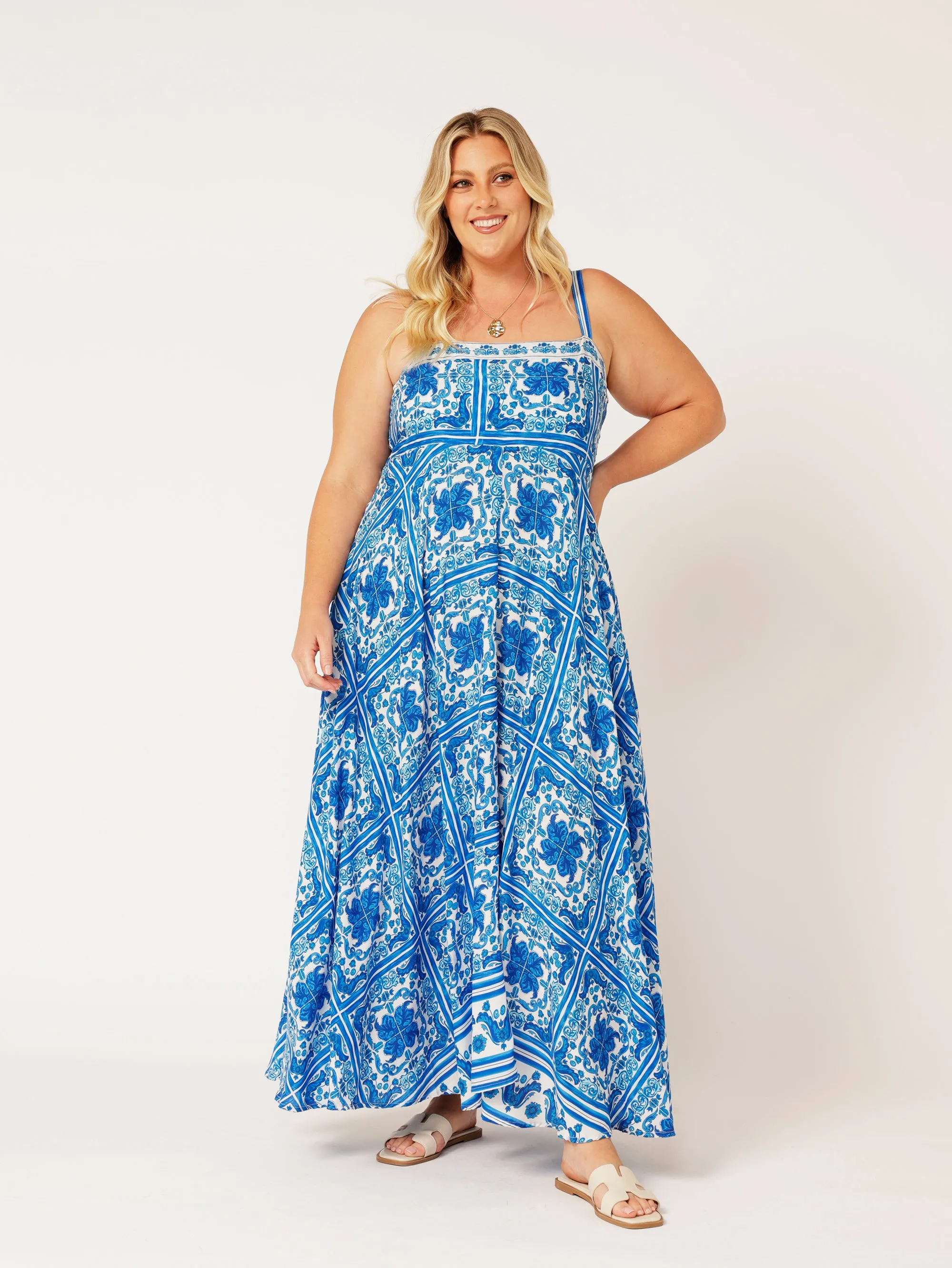 Positano Dress | Amalfi Blue