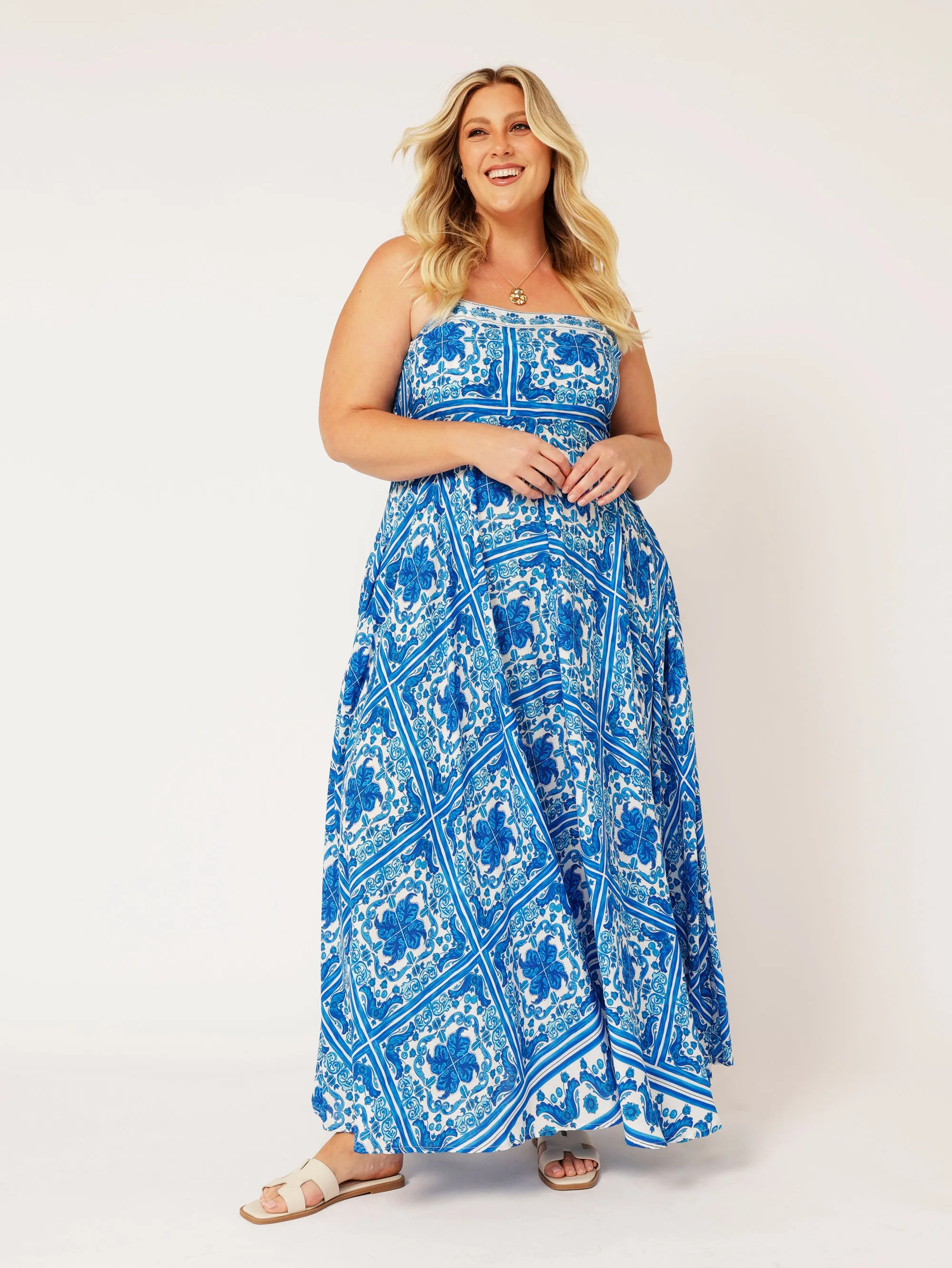 Positano Dress | Amalfi Blue