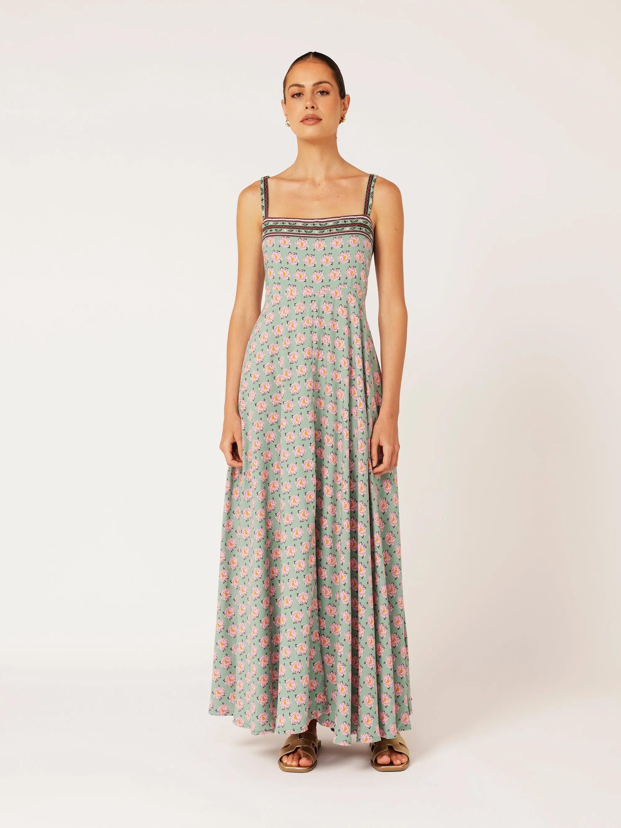 Positano Dress | Sage Peony