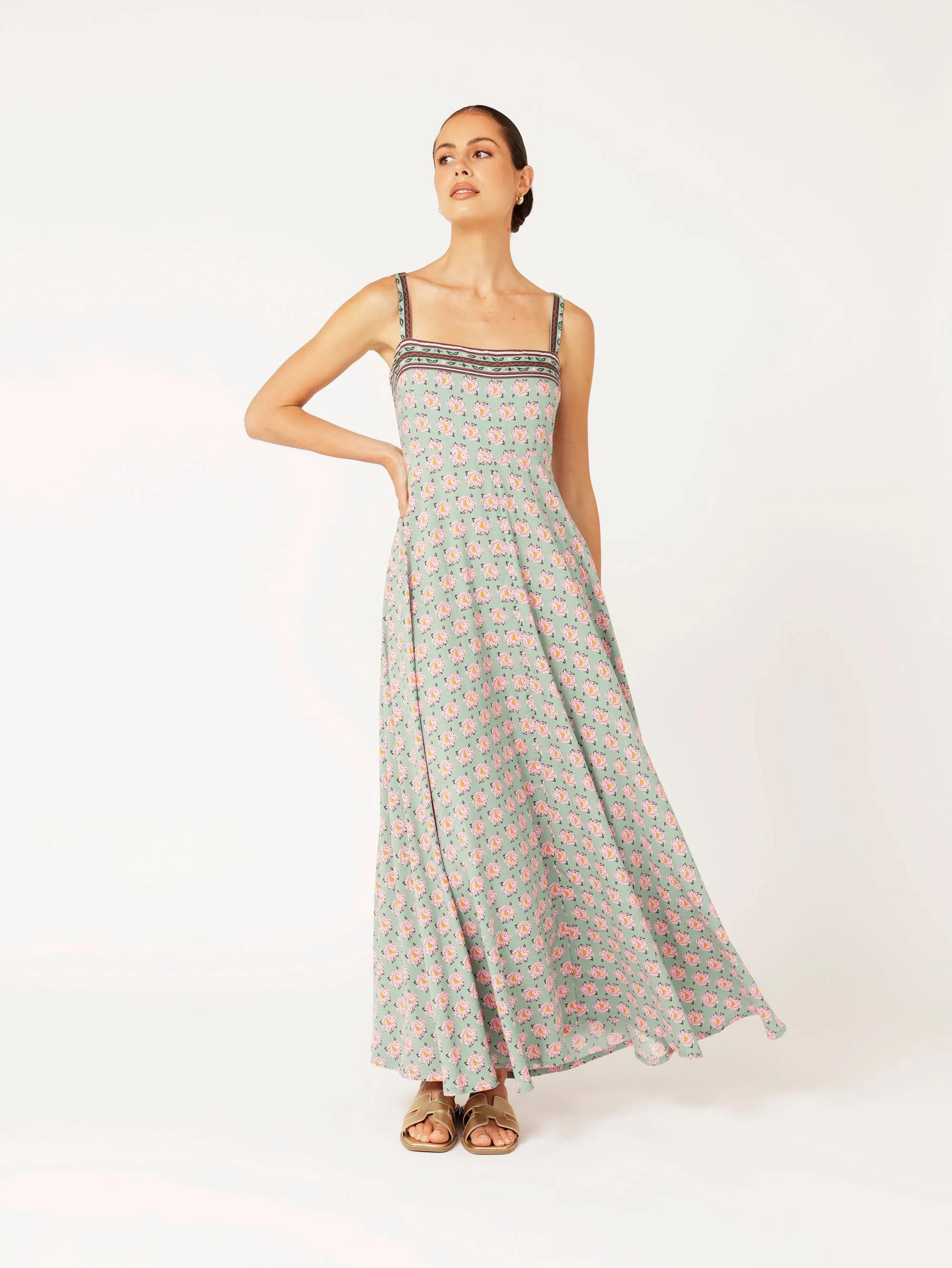 Positano Dress | Sage Peony