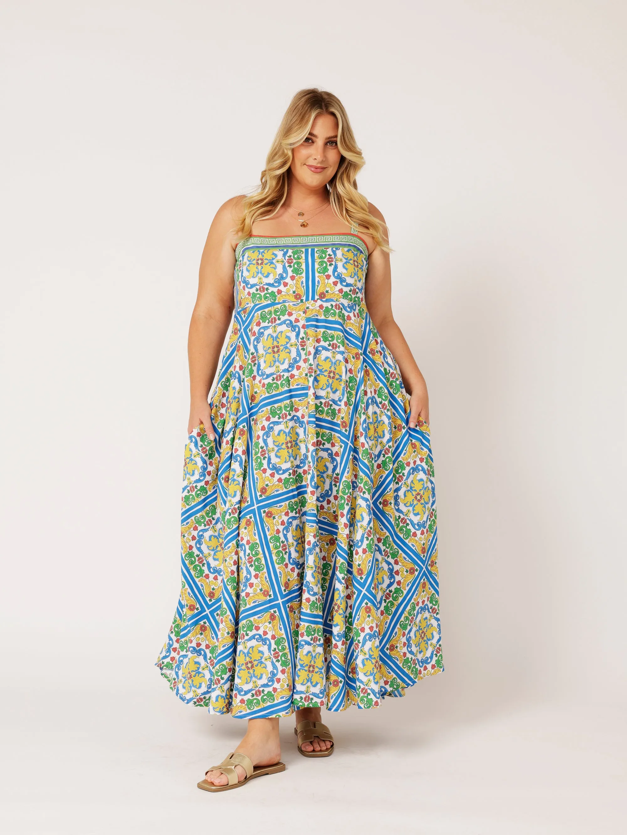 Positano Dress | Sicilian Blue