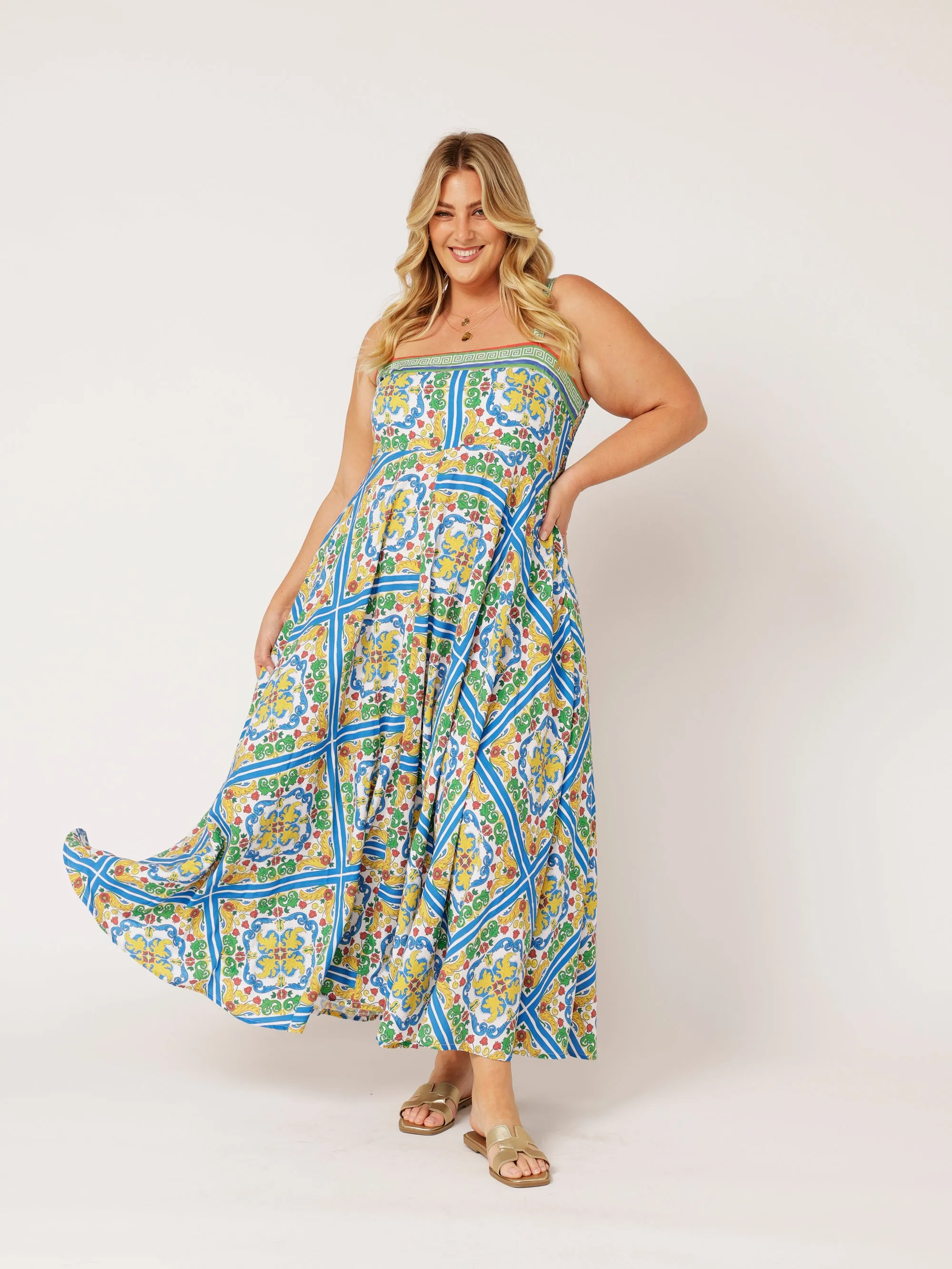 Positano Dress | Sicilian Blue