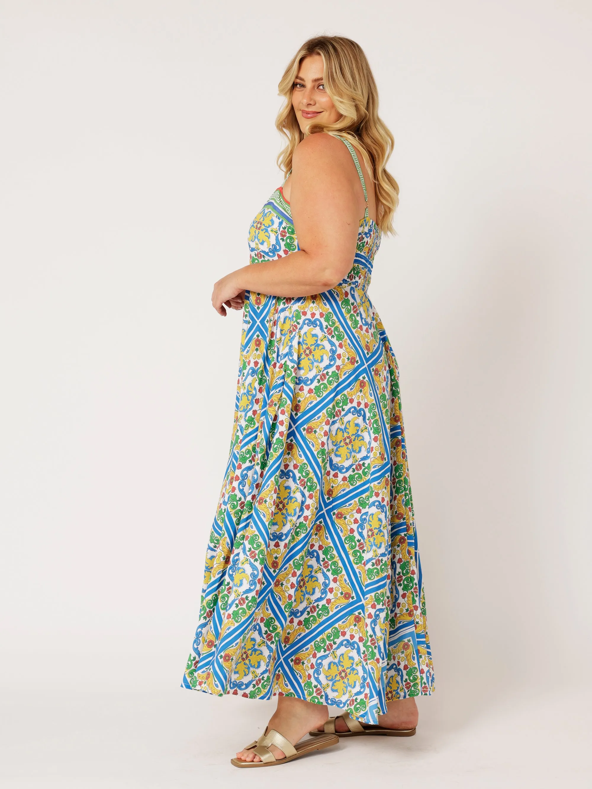 Positano Dress | Sicilian Blue
