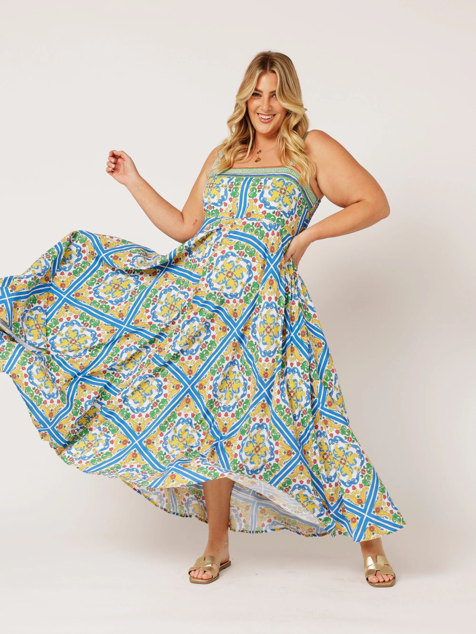 Positano Dress | Sicilian Blue