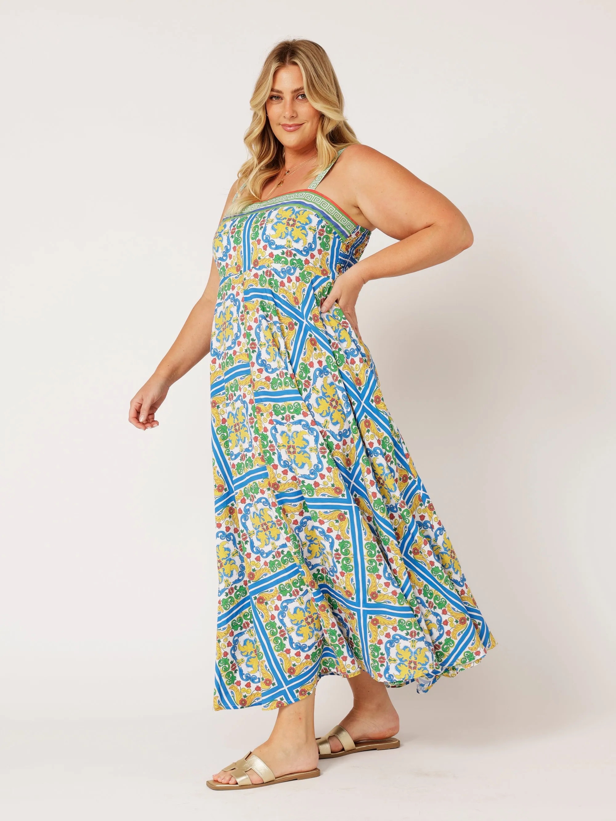 Positano Dress | Sicilian Blue