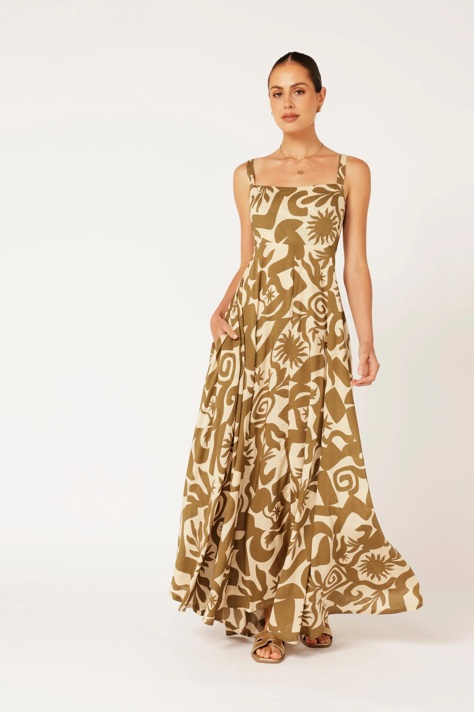 Positano Dress | Soleil Khaki