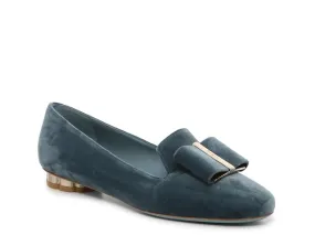 SALVATORE FERRAGAMO Sarno Women's 725068 Steel Blue Flats Size 5 D MSRP $695